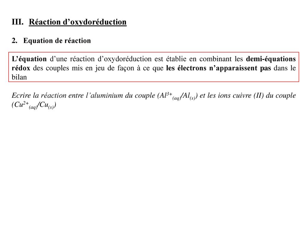 PILES ET ACCUMULATEURS RÉACTIONS DOXYDORÉDUCTION ppt télécharger